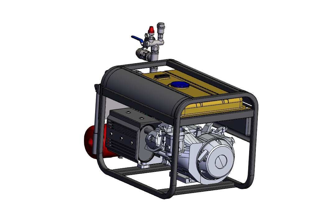 SOLIDWORKS模型下载--柴油发电机