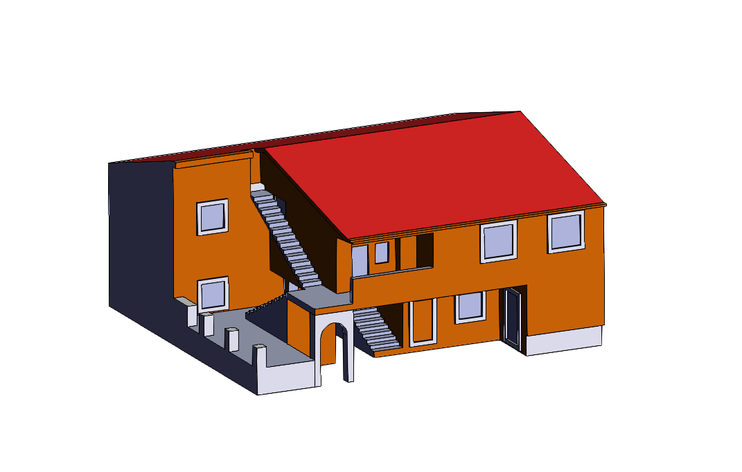 SOLIDWORKS模型下载--二层小楼房