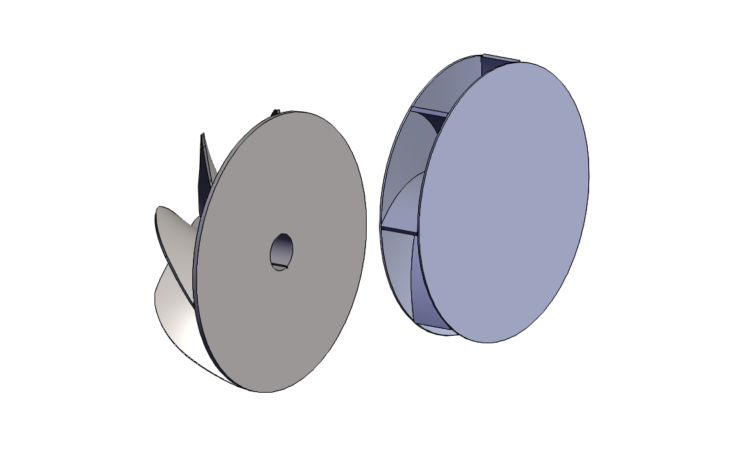 SOLIDWORKS模型下载--离心叶片叶轮