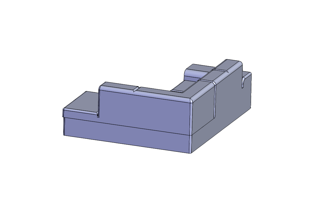 SOLIDWORKS模型下载--L形沙发