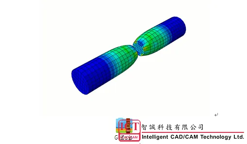 ABAQUS CAE—静态分析步单轴拉伸断裂仿真