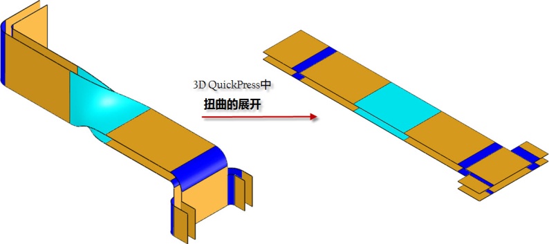 3DQuickPress扭曲的展开