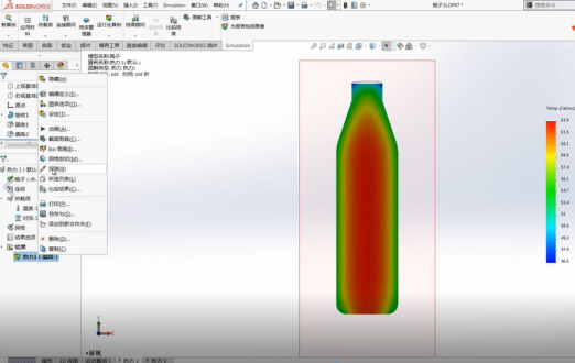 SOLIDWORKS Simulation热力分析模型