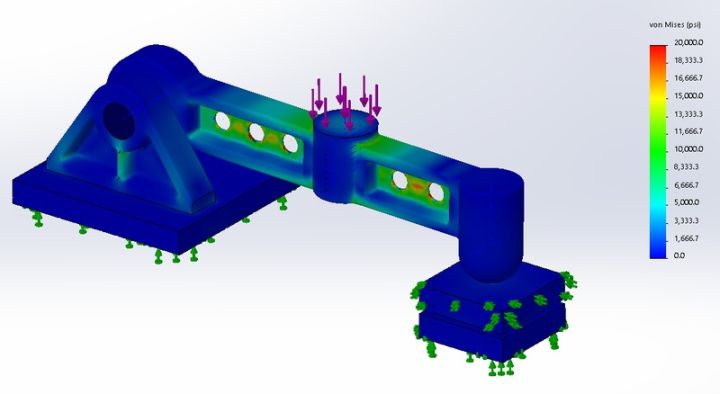 SOLIDWORKS 2018 SP1测试FEA仿真