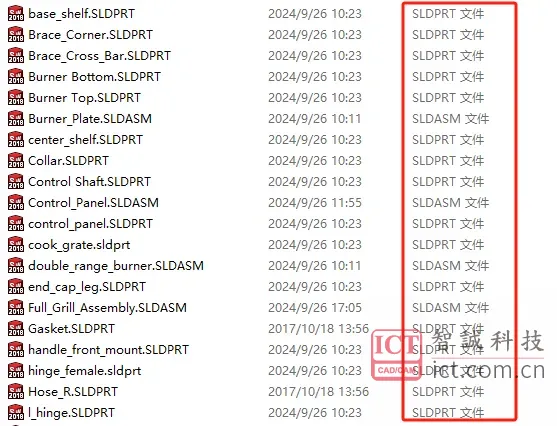 文件夹中如何设置SOLIDWORKS文件显示相应类型