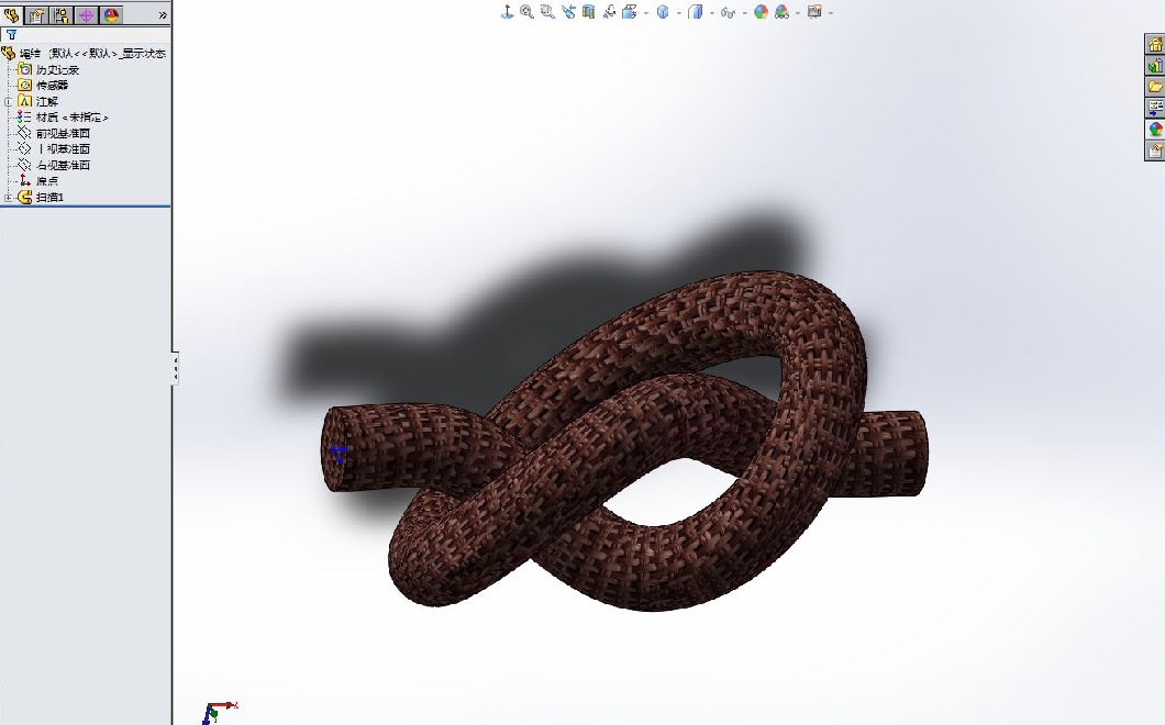 SOLIDWORKS模型图纸免费下载-绳结