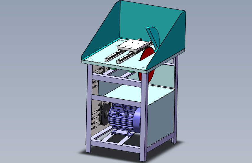 SOLIDWORKS模型图纸免费下载-玉石切割机