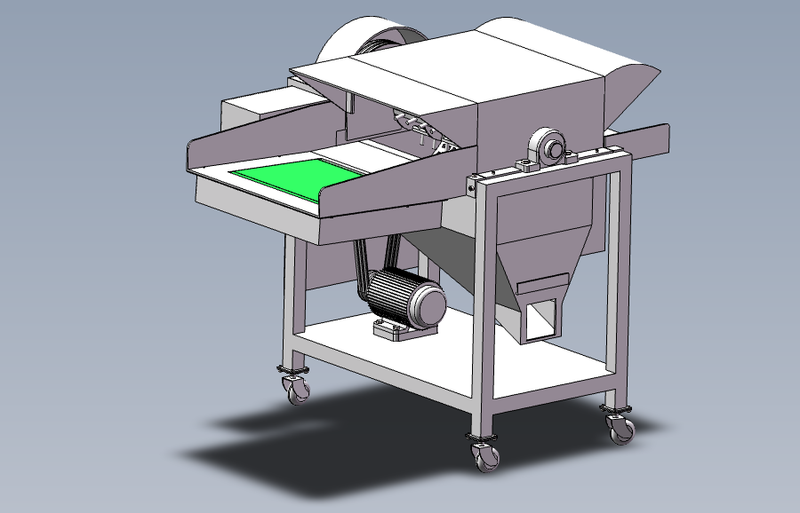 SOLIDWORKS模型图纸免费下载-小麦脱粒机
