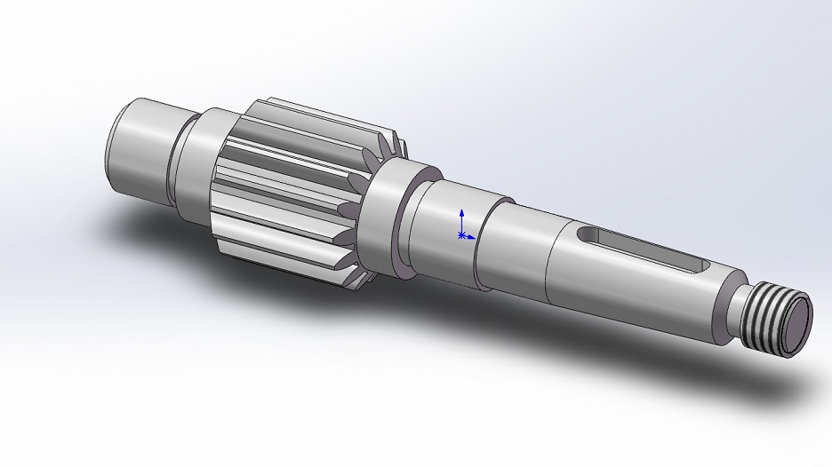 SOLIDWORKS模型图纸免费下载-齿轮轴