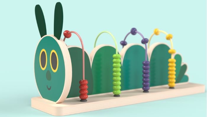 Caterpillar Abacus特征阵列：SOLIDWORKS毛毛虫建模教程