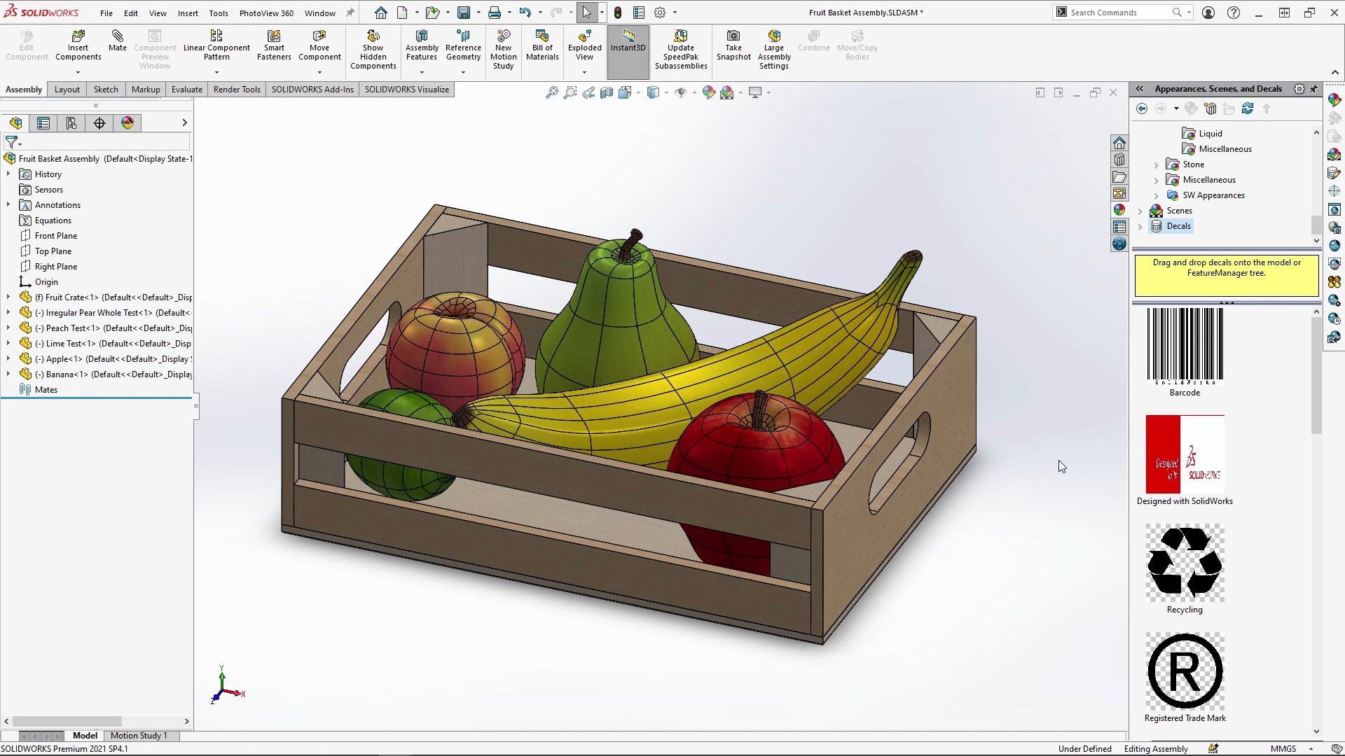 3D Sculptor 和 SOLIDWORKS建模水果箱教程