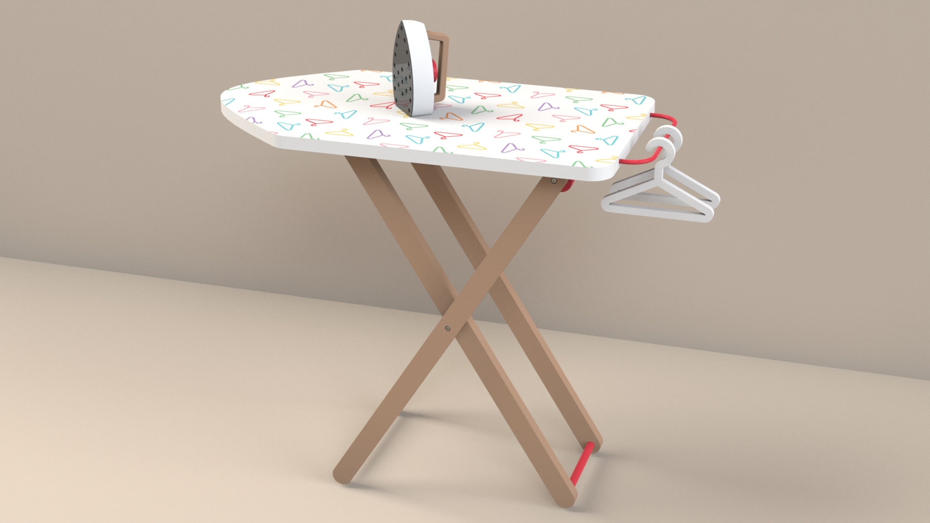 SOLIDWORKS玩具熨衣板 建模动画教程