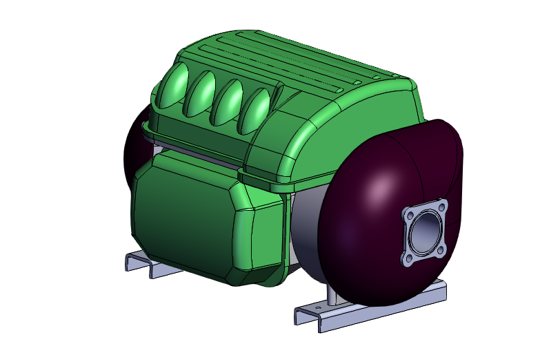 SOLIDWORKS模型图纸免费下载-丹弗斯Turbocor+TTC压缩机