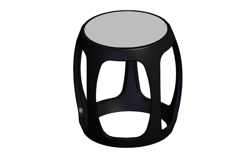 SOLIDWORKS模型图纸免费下载-现代流行椅子