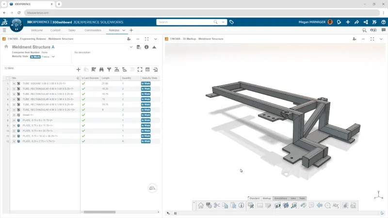 3DEXPERIENCE 平台上的切割清单 3DEXPERIENCE 平台上的切割清单
