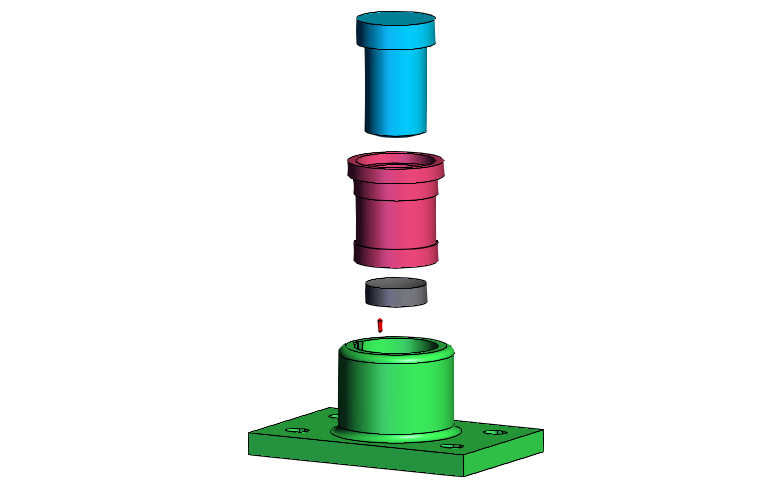 SOLIDWORKS模型图纸免费下载-踏脚轴承组件