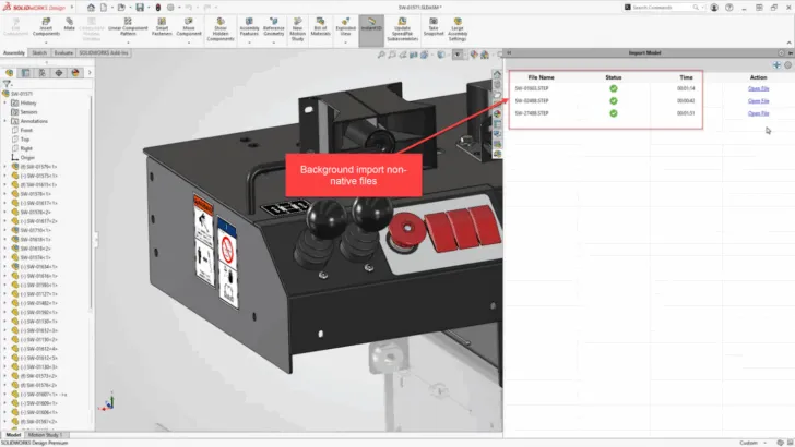 SOLIDWORKS 2026多个文件自动导入 SOLIDWORKS 2026多个文件自动导入