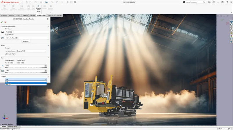 不跳出SOLIDWORKS设计框架下制作渲染 不跳出SOLIDWORKS设计框架下制作渲染