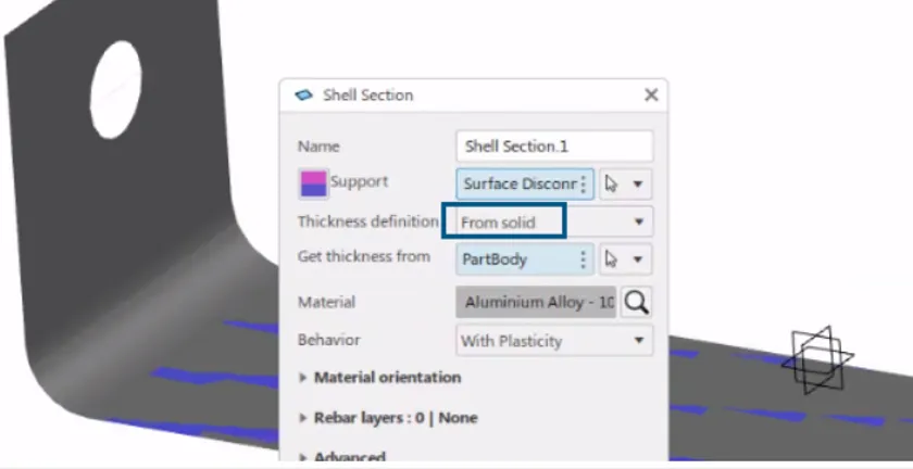 使用非均匀厚度的壳体零件 使用非均匀厚度的壳体零件