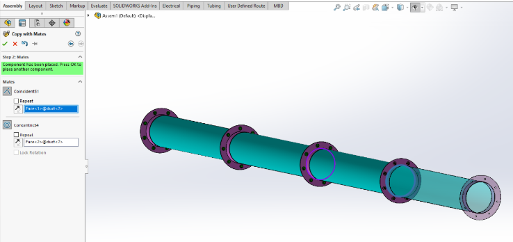 SOLIDWORKS中复制装配体的更智能方法-使用配合复制